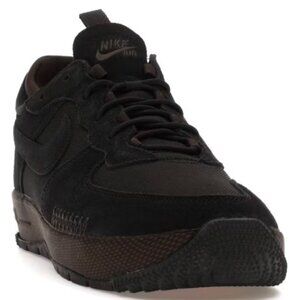 NWOT Nike Air Force 1 Wild Low Black Velvet Brown Sneakers Women's Size 8